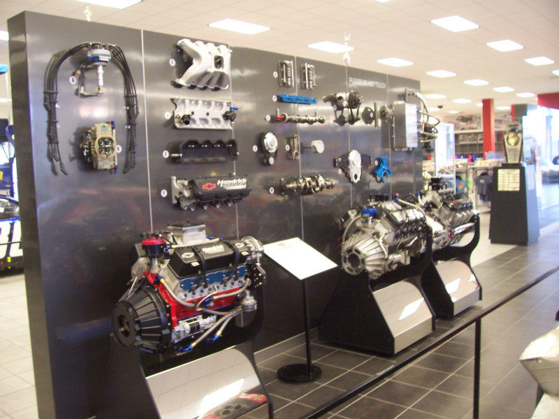 An Extensive Variety Of Car And Engine Parts Made An Interesting Display