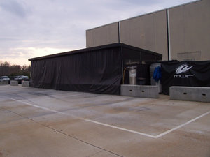 Pit Crew Practice Area Complete With A Pit Stall Where The Car Stages