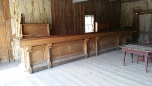 The Bar In Skinner’s Saloon – Skinner Was A Crony Of Sheriff Plummer And Was Hanged