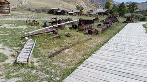This Large Collection Of Mining Artifacts Represents Several Different Phases Of Mining In Bannack