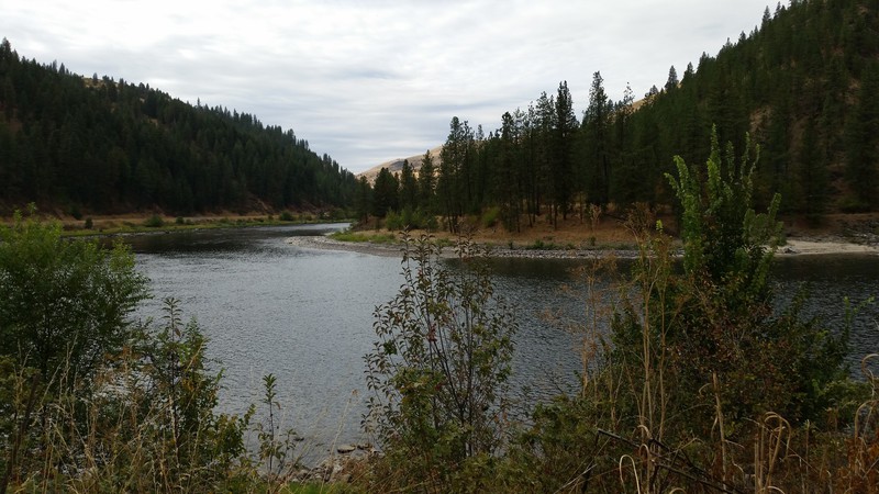 The Clearwater River West Of Orofino ID