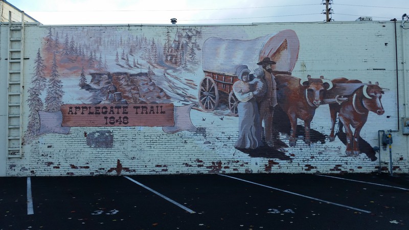 The Applegate Trail Mural Could Use Some TLC