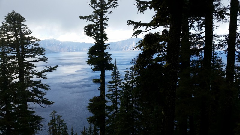 Finally, A Brief Respite And A View Of Crater Lake Emerged
