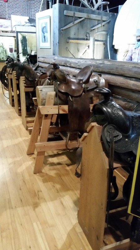 A Row Of Unidentified Saddles