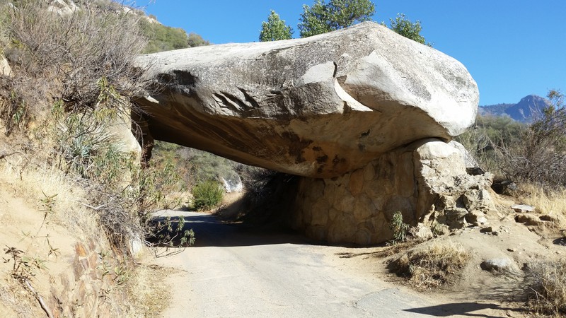 The Roadway Previously Passed Under Tunnel Rock