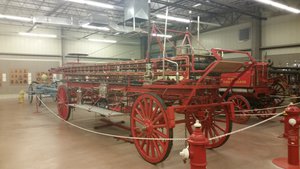 1890 Horse Drawn Aerial Truck By Chicago Fire Extinguisher Company For Benton Harbor MI