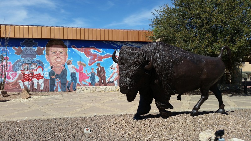 A Beautiful Mural Greets Visitors – The Bison, Not So Much