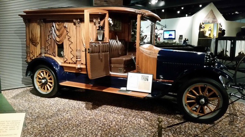 1921 Rockfalls Hearse Built in Sterling IL Contains Six Types Of Wood