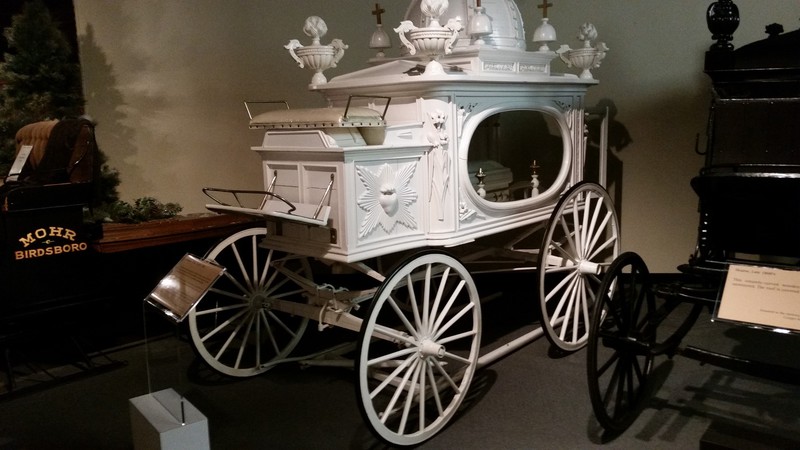 This 1900 Child’s Hearse Was Built In Quebec, Canada And Is 5/8 The Size Of A Ordinary Horse-Drawn Hearse