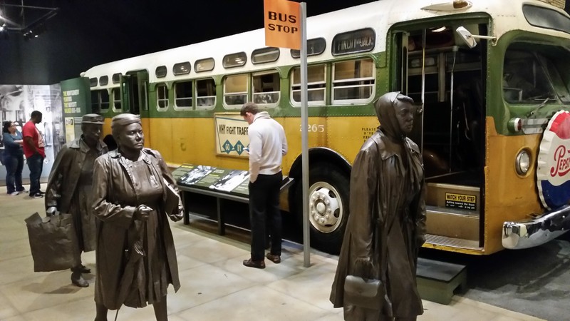 The Montgomery Bus Boycott Is One Of Several Exhibits “Brought To Life” With Sculptures