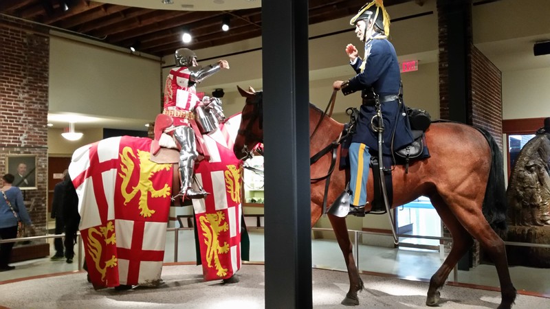 “Two Warriors Meet Across the Centuries to Symbolize the Partnership of the Frazier History Museum and the Royal Armouries Museum” – Huh?