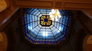 Stained Glass At The Top Of The Capitol Dome Is Pretty Much Standard Fare