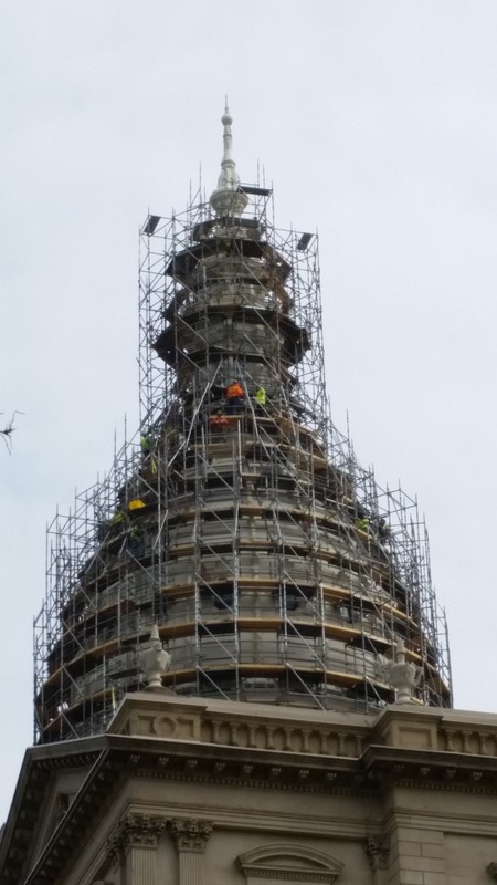 I Had Never Even Considered The Engineering Required To Build A Scaffold Around A Dome