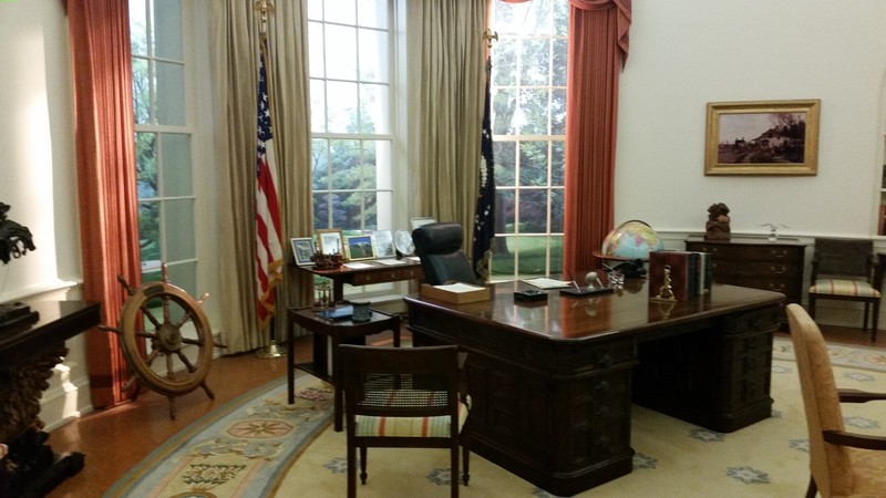 A Replica Of The Oval Office As It Appeared During The Ford Presidency