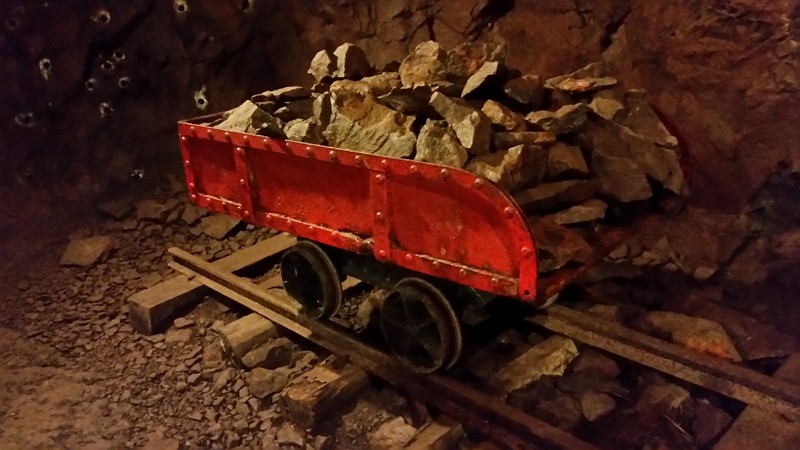 A Loaded Ore Car Ready For Transport To The Base Of The Shaft And Then Up To The Rockhouse