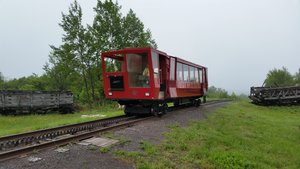 A Cog Trolley Car Transports The Visitors To The Bottom Of The Hill And The Mine Entrance