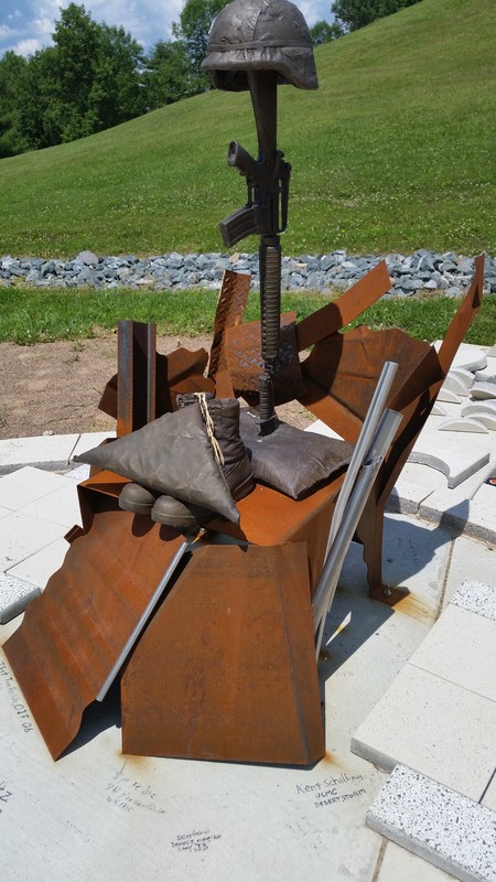 The Middle East Memorial Portrays Shrapnel From An Improvised Explosive Device (I.E.D.)