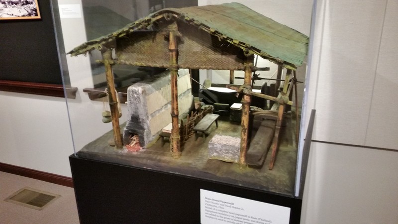 This Paper Mill Model Made By Dard Hunter Depicts Papermaking In Siam