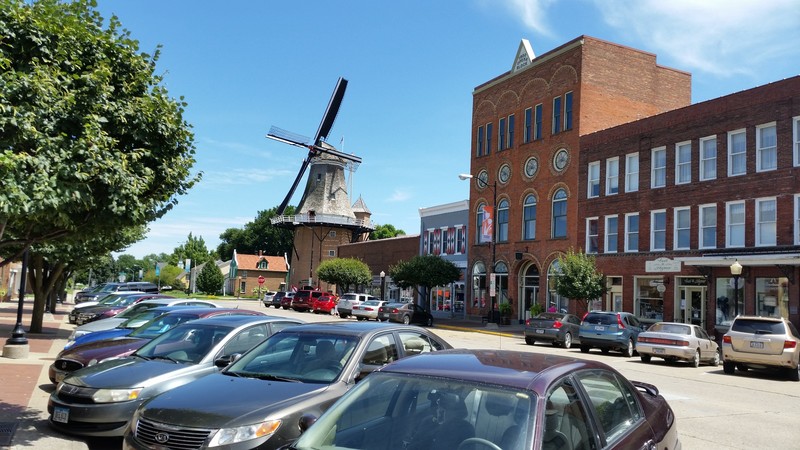 The Vermeer Windmill, At 124 Feet Tall, Dominates The Downtown Landscape