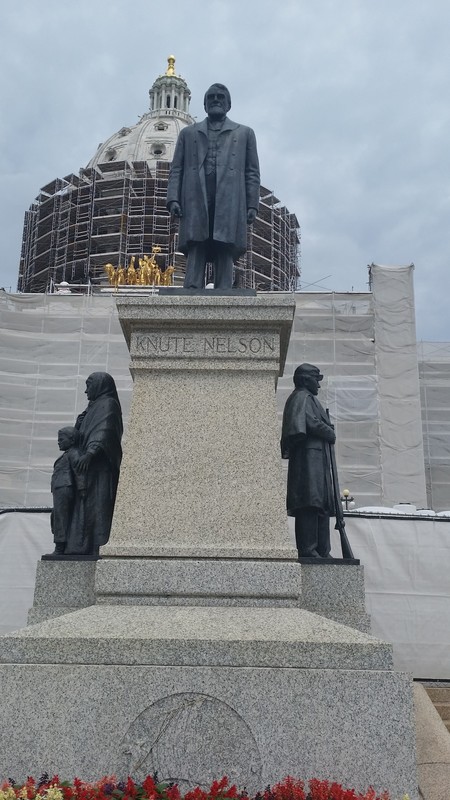 Knute Nelson, The 12th Governor Of Minnesota – Note The Scaffolding Around The Capitol Dome