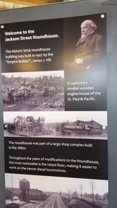 Numerous Informative Placards Tell The History Of The 1880s Roundhouse