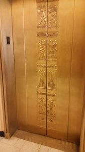 The Elevator Doors Do Have A Touch Of Bling