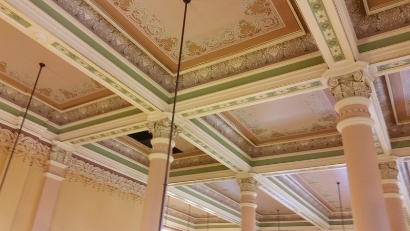 The Ceilings Get The Same Ornamental Treatment