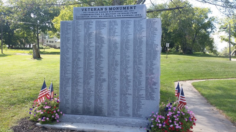 This Veteran’s Monument Was Erected To Commemorate Kansas’ Sesquicentennial 1861-2011