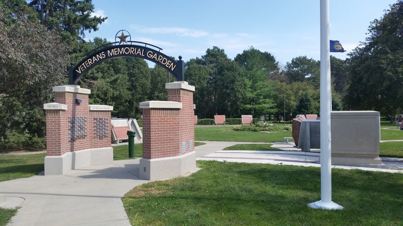 The Entrance To The Veterans Memorial Garden