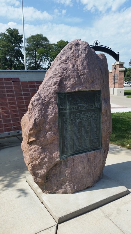The Plaque And Boulder That Was The First Tribute In 1923