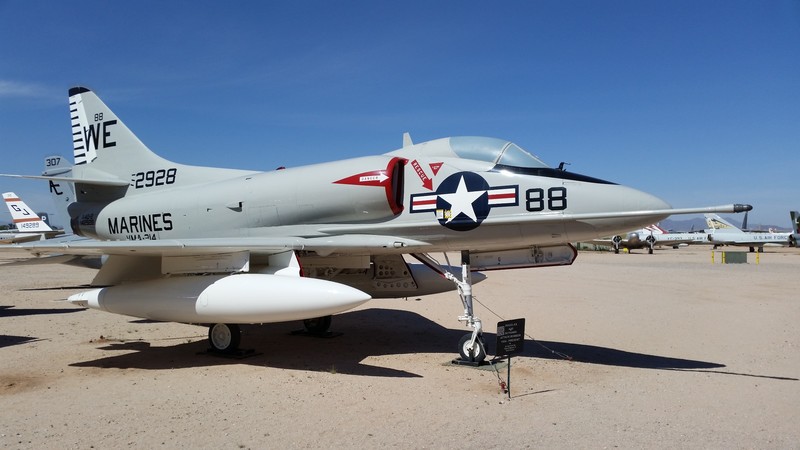 The Douglas A4D Skyhawk Was Placed in Service Into 1954 And Is Still A Part Of The U.S. Arsenal