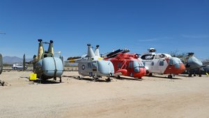 A Nice Collection Of Helicopters Is On Display …