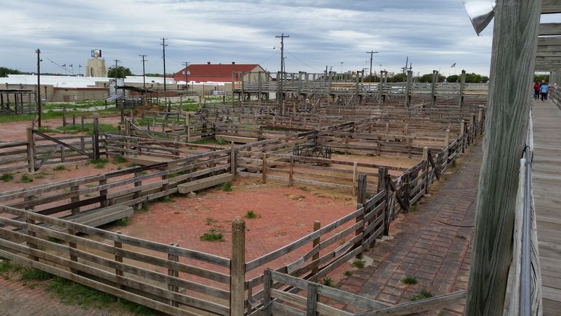 Some Of The Old Stock Pens – Note The Elevated Walkway To The Right And Billy Bob's Texas In The Distance (Center)