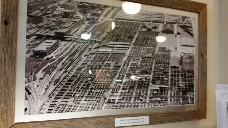 Photo Shows Most Of The Stockyard – Those Are 6-8 Sets Of Railroad Tracks To The Left