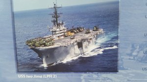 Photo Of LPH-2, The USS Iwo Jima – My Battalion Went To The Phillipines Aboard Her For Training And She Was Supposed To Be Our Home Base For Six Months; "Supposed" Being The Operative Word – Note The Sikorsky CH-34s Staged On The Flight Deck