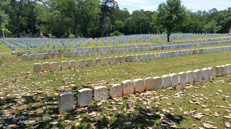 Note The Crowded Spacing Of The Civil War Era Tombstones In The Foreground Vs. The Wider Spacing Of The Modern Era Tombstones In The Background
