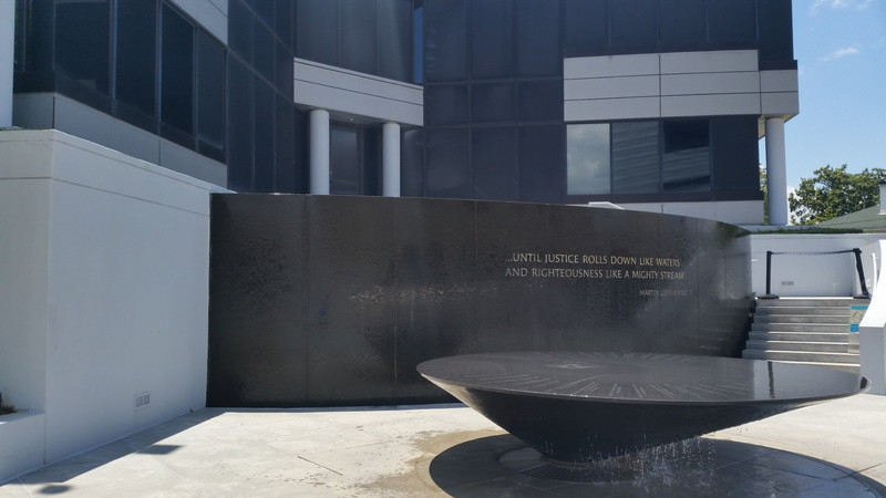 The Civil Rights Memorial Is In Front Of And Below Grade From The Civil Rights Memorial Center