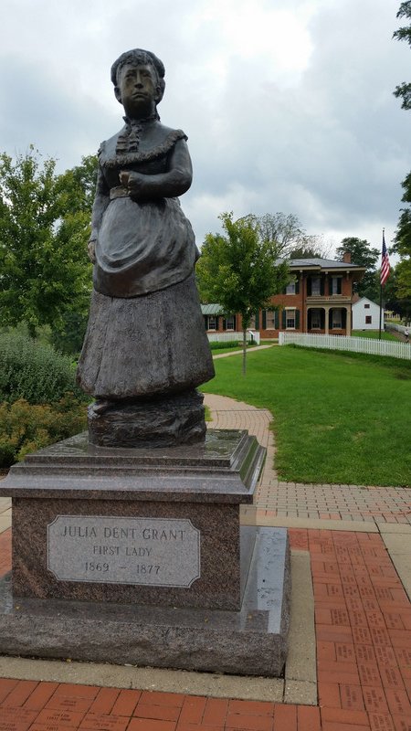 Outside, Julia Dent Grant Looks Over Galena …