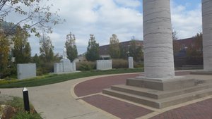 Columns Adorn The Veterans’ Memorial Garden