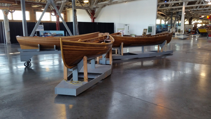 Several Newly Created Small Watercraft Are on Display