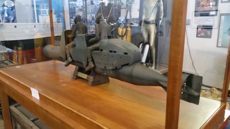 “Human Torpedo” Submersible Used by Combat Divers to Place Explosives on Enemy Ships
