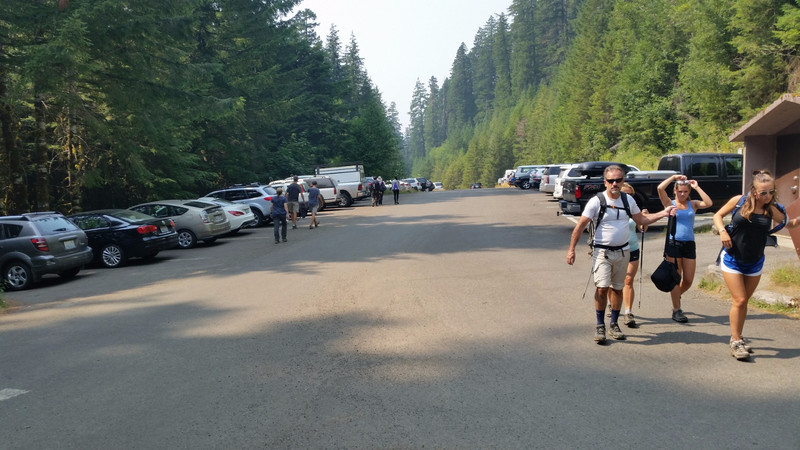 The Parking Lot Filled While I Was Hiking