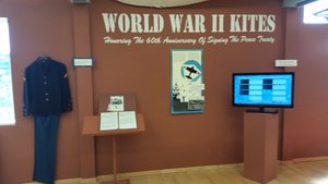 The Exhibit Is Entitled, “World War II Kites:  Honoring the 60th Anniversary of Signing the Peace Treaty” – If My Math Serves Me Correctly, the 60th Anniversary Was in 2005 – Hmmm!