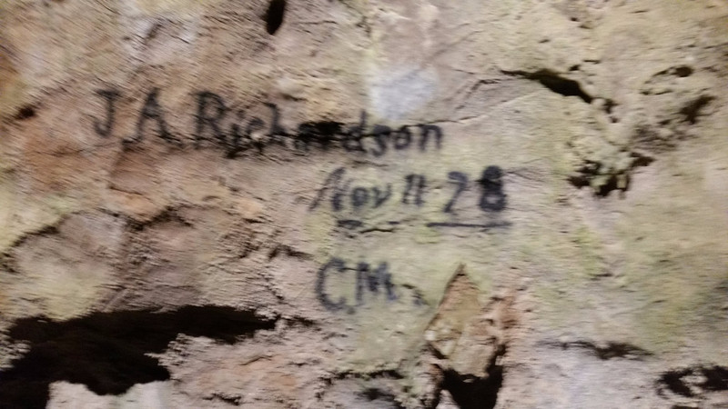 “I Was Here!” – The Discoverer of the Cavern Left His Mark