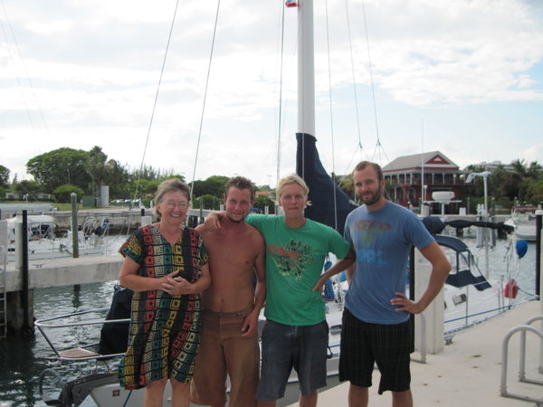 Chris with Lars, Fredrick and Tomas
