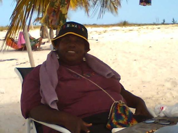 Joy, local beach vendor