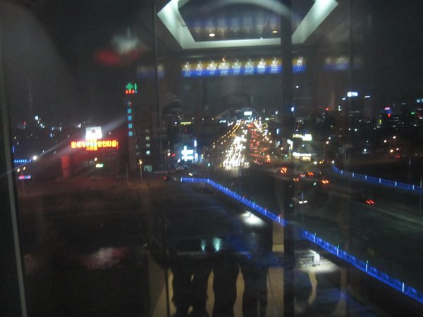 Cool view from the Lotte Department Store Elevator