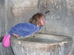 Grady loves fountains