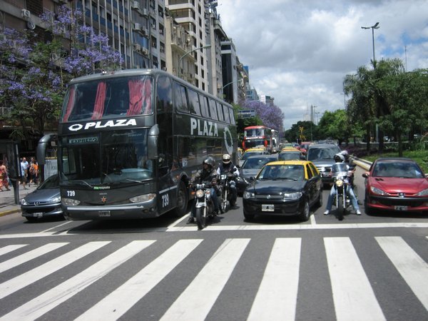 Buenos Aires busy streets