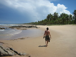 Talking a walk on Imbassai beach